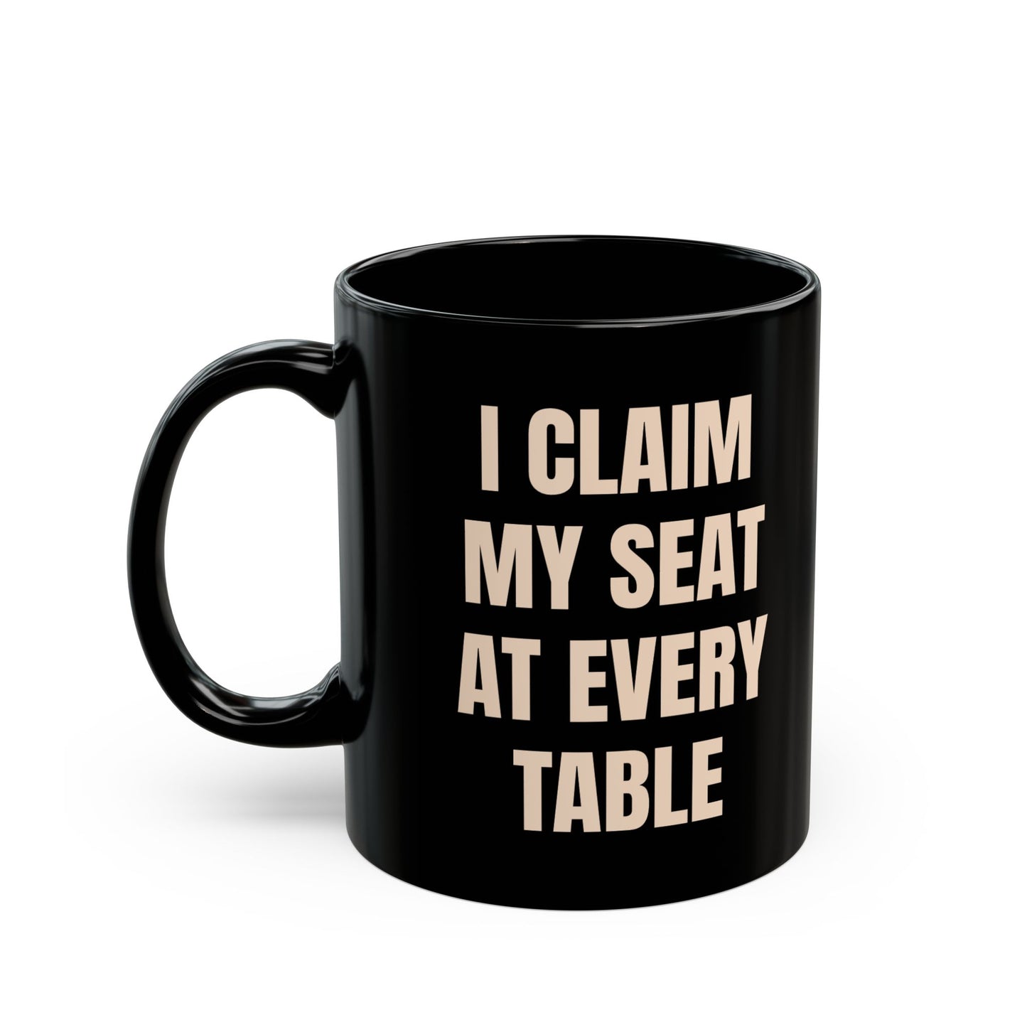Inspirational Ceramic Mug – The Strategist's Table (Black)
