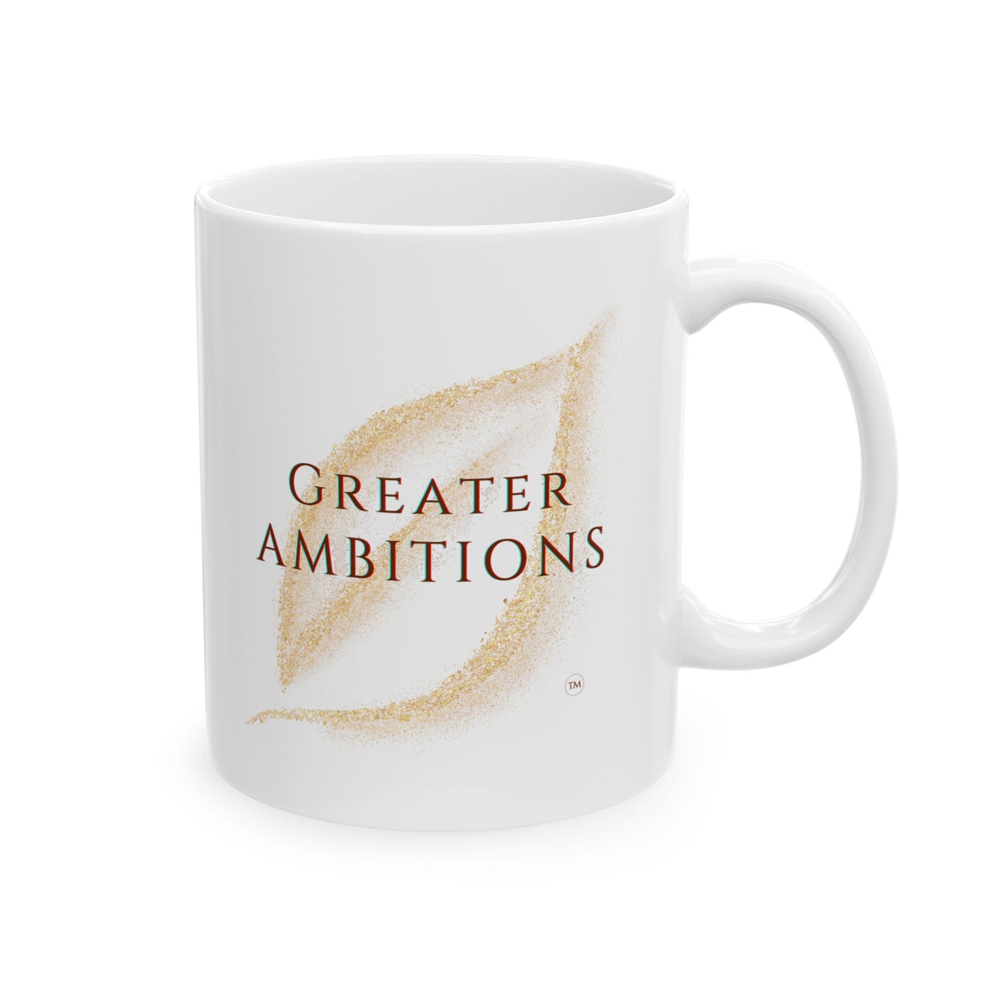 Inspirational Ceramic Mug - Too Edgy for Decaf