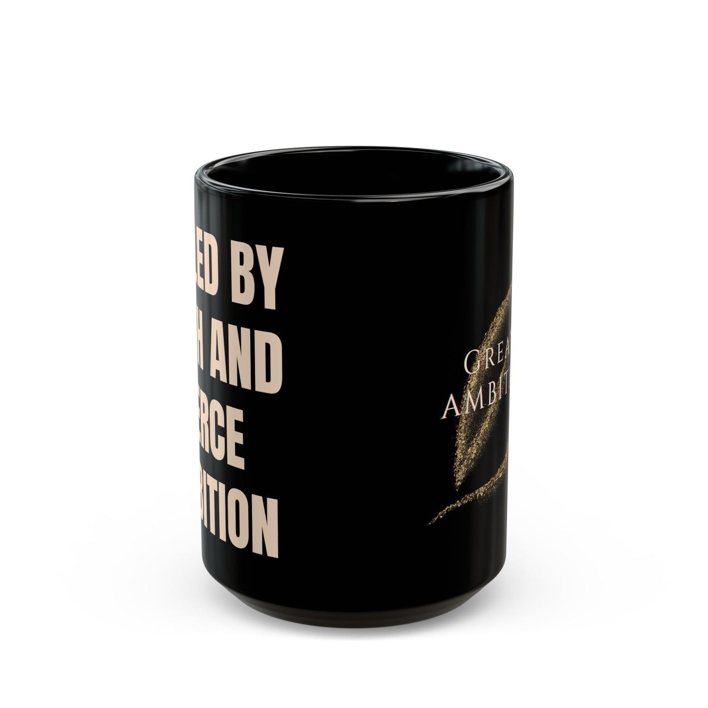 Inspirational Ceramic Mug – Fuel Your Faith (Black)