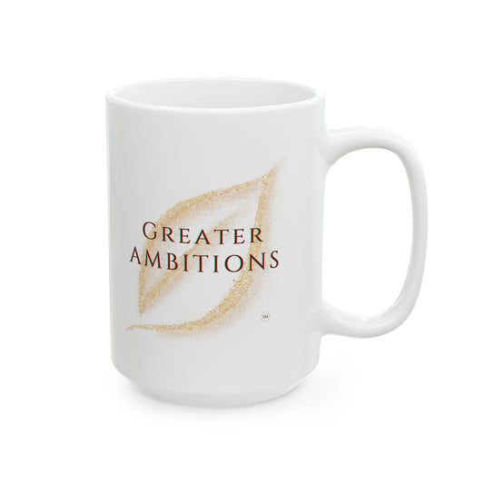 Inspirational Ceramic Mug - Too Edgy for Decaf
