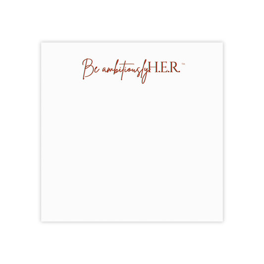 Inspirational Post-it® Note Pads - Be ambitiously H.E.R.™