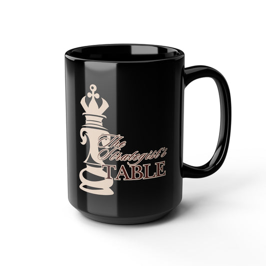 Inspirational Ceramic Mug – The Strategist's Table (Black)