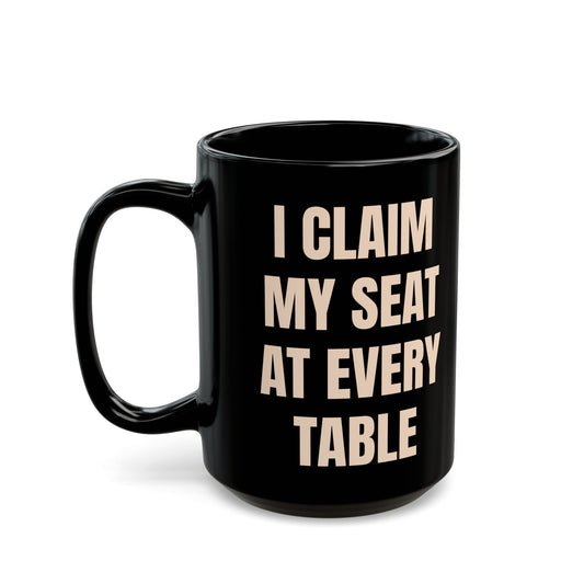 Inspirational Ceramic Mug – The Strategist's Table (Black)